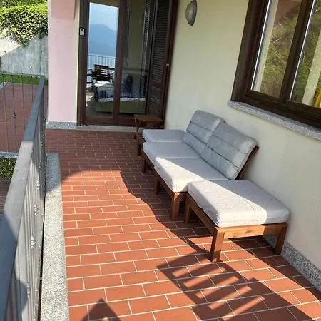 Maggiore - Traumbalkon Mit Seeblick & Pool Und 2 Sz Appartement Oggebbio