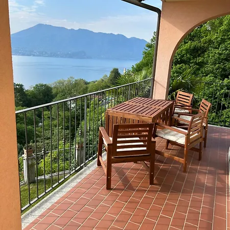 شقة Maggiore - Traumbalkon Mit Seeblick & Pool Und 2 Sz