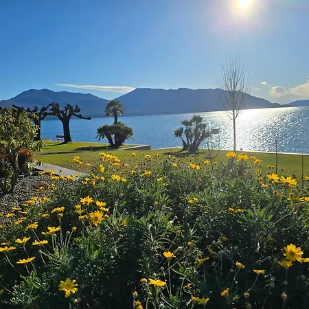 Maggiore - Traumbalkon Mit Seeblick & Pool Und 2 Sz Apartman Oggebbio