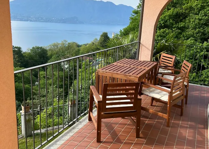 Διαμέρισμα Maggiore - Traumbalkon Mit Seeblick & Pool Und 2 Sz